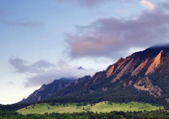 A mountain in Boulder, Colorado.