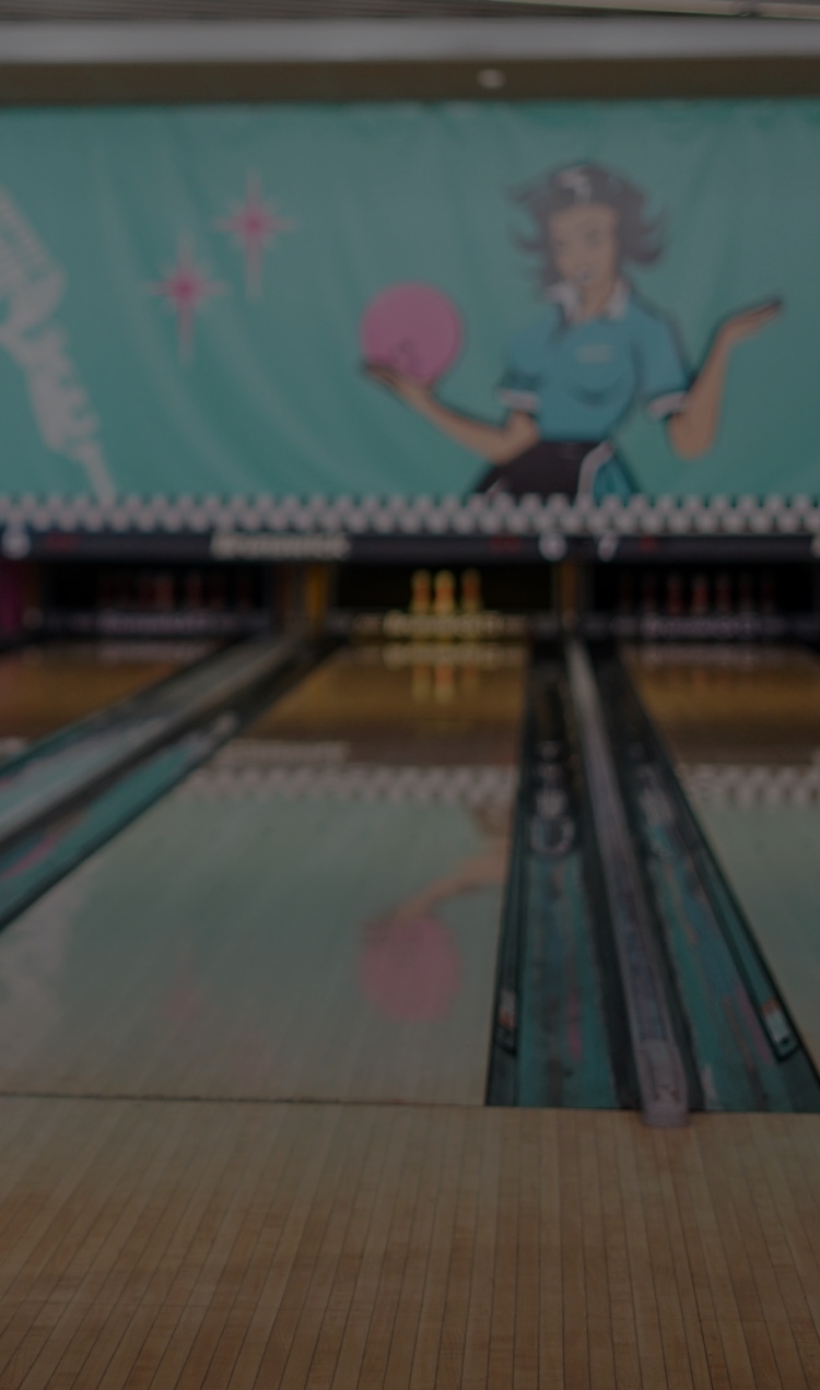 A retro bowling alley.