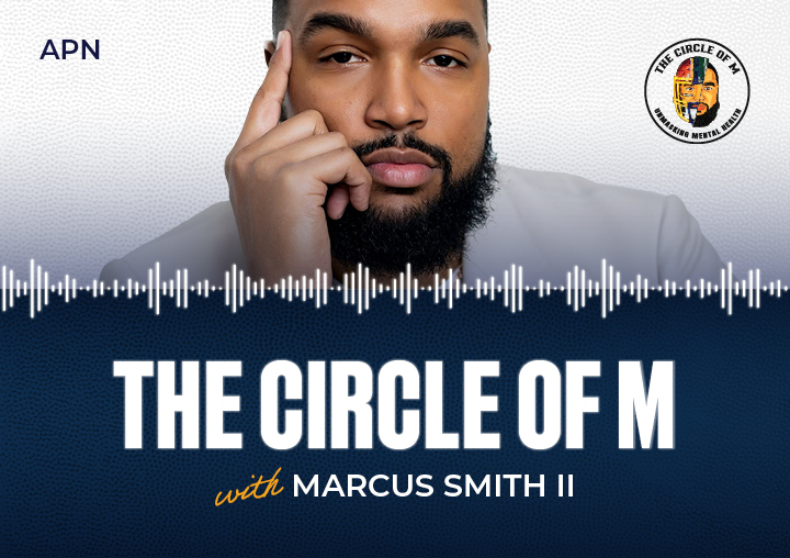 The Circle of M: a podcast cover photo featuring Marcus Smith II.