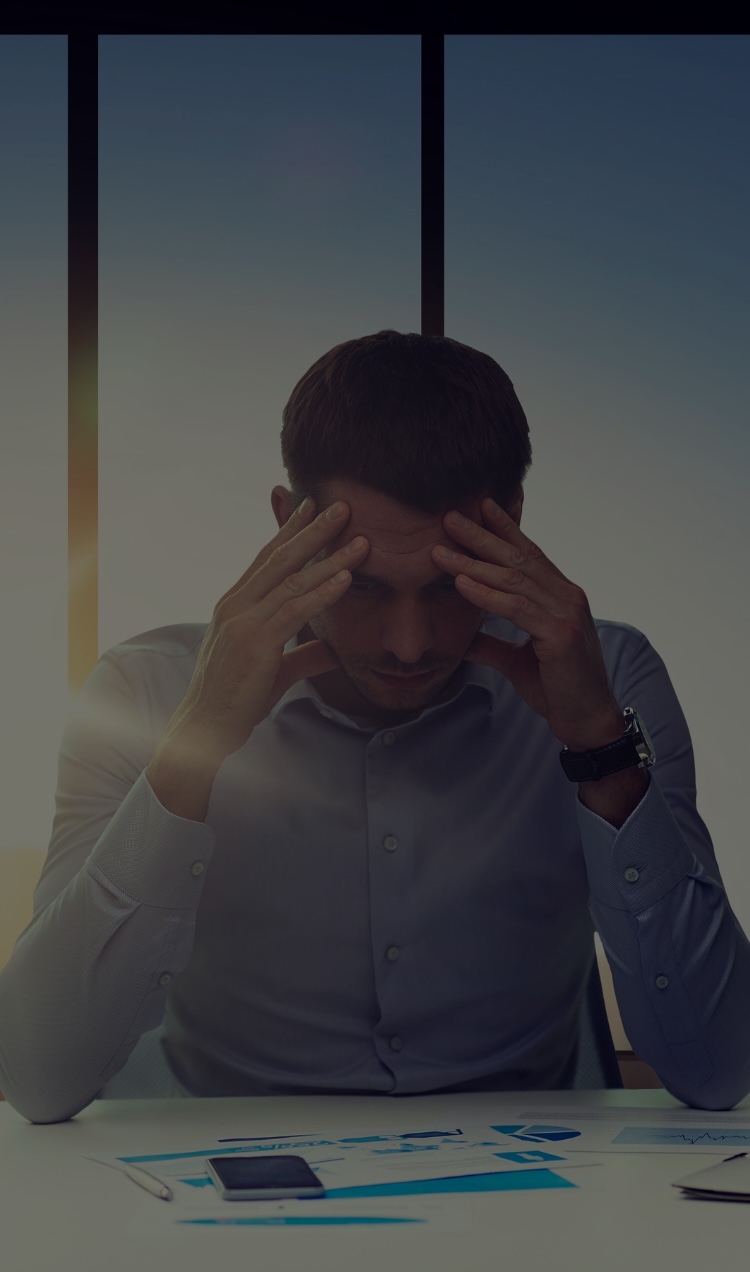 A man with PTSD struggles at work.