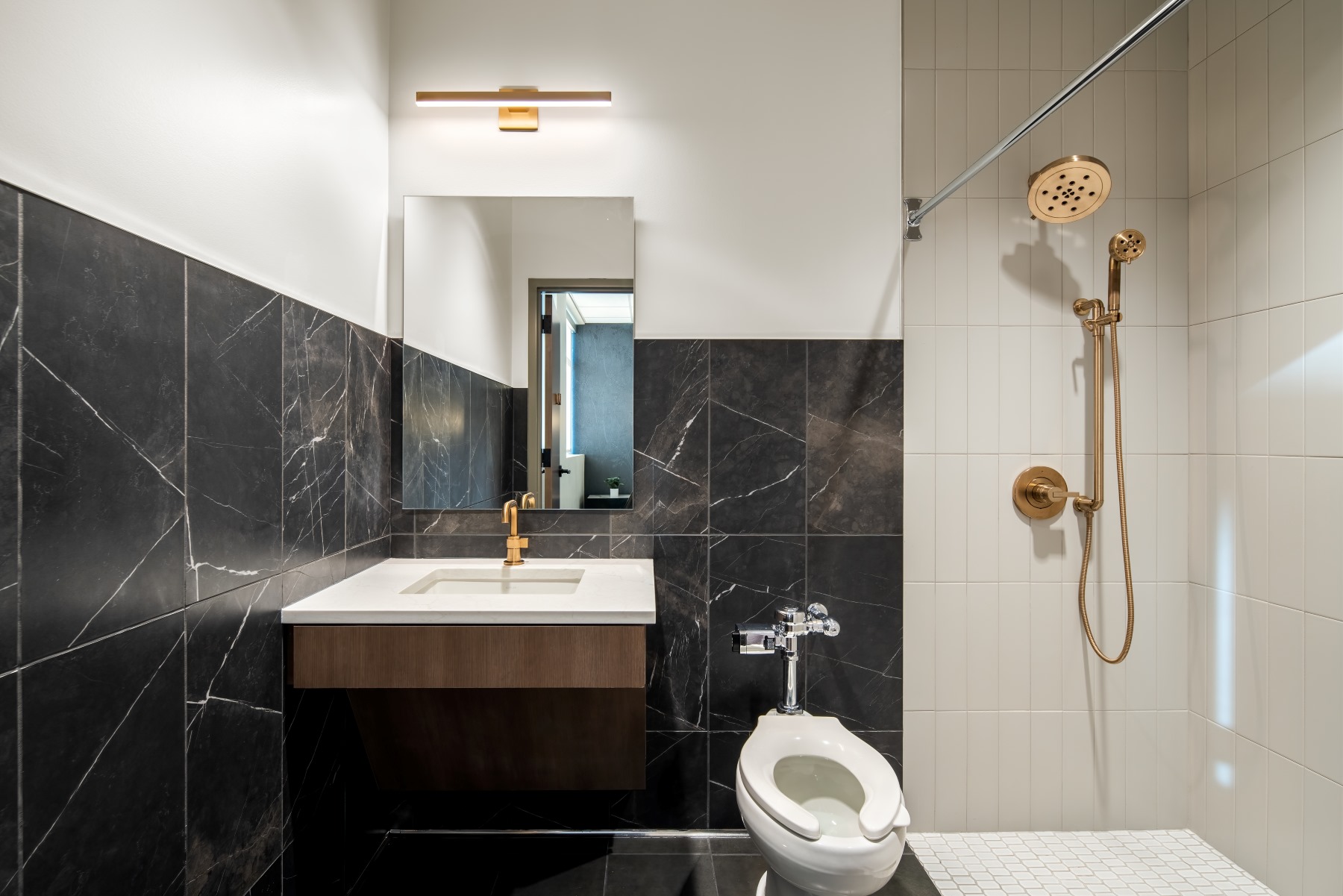 High-end Marble Restroom in Fort Worth Treatment Center