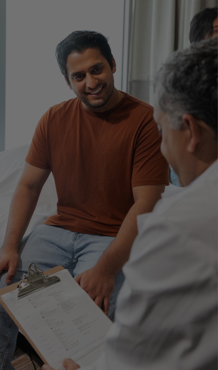 A therapist consults with a client to develop a personalized addiction treatment plan.