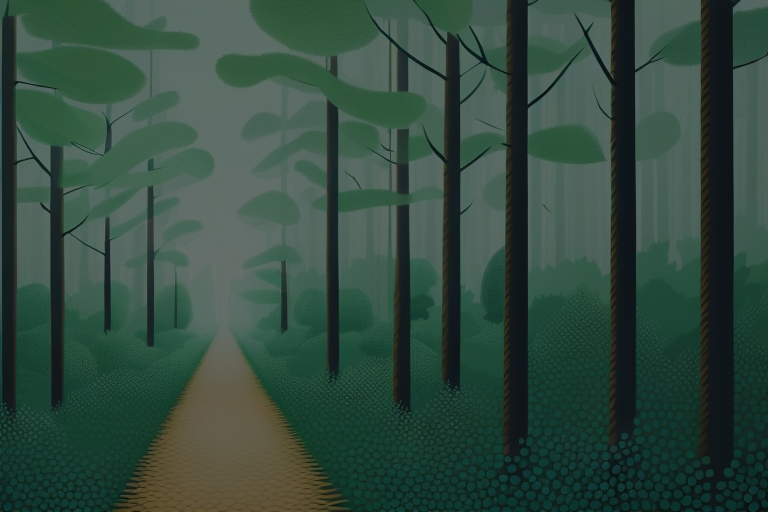 A path through a forest