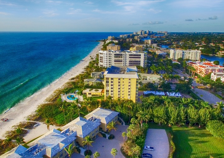 The beach in Naples, Florida.