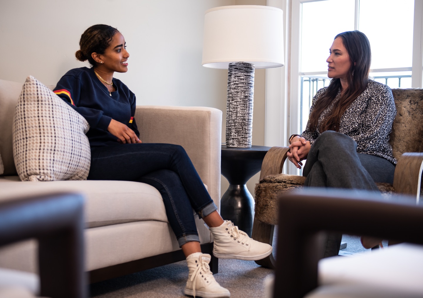 Woman counseling woman