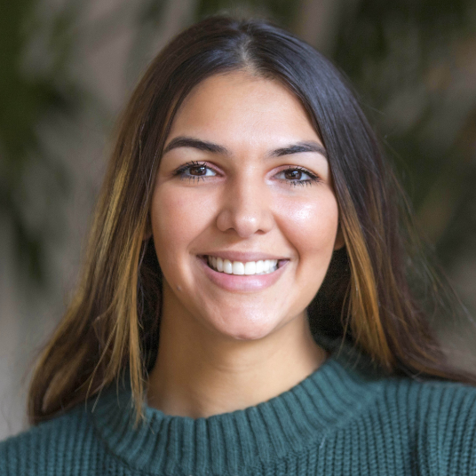 woman smiling