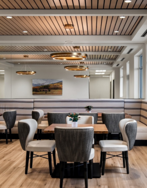 The dining room at APN DFW.